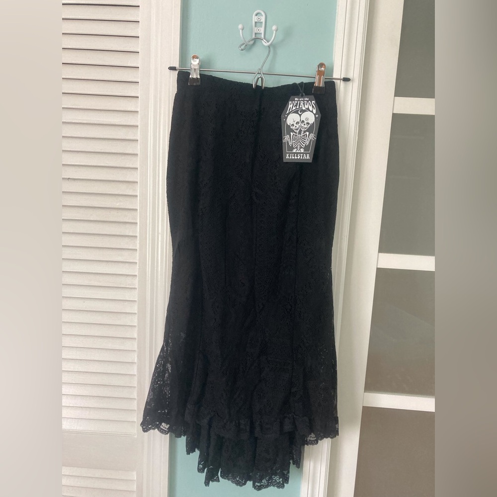 Killstar Lace Morticia Addams Skirt (new w/ tags)